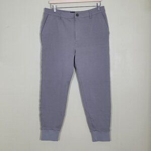 PAIGE Elmwood Jogger Pants Mens 34 Shark Fin Grey Pockets Stretch Transcend Knit